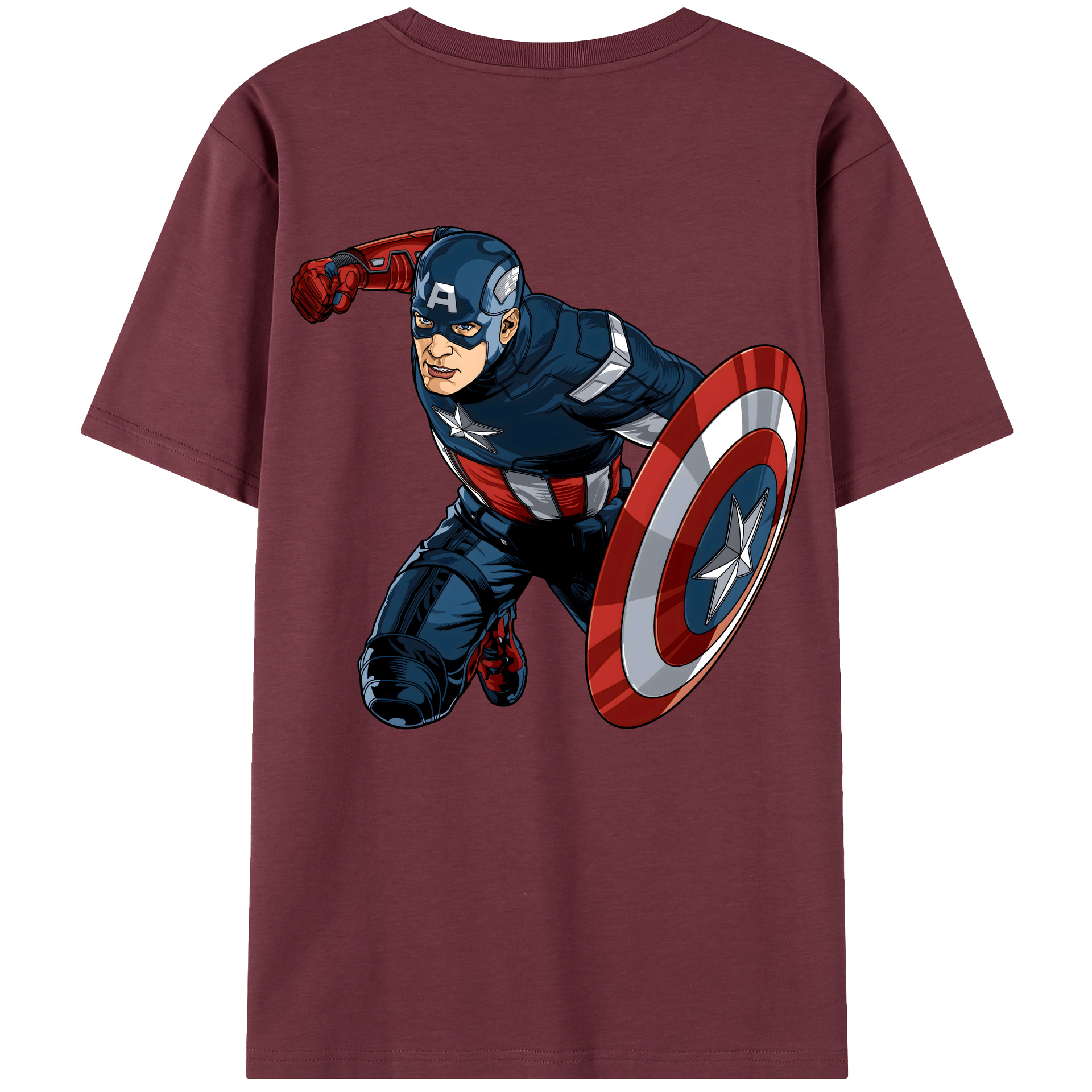 （画像用） アベンジャーズ The Avengers 綿100％半袖Tシャツ（背面プリント）
